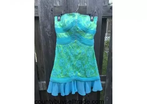 Blue/Green Prom/Formal Dress For Sale